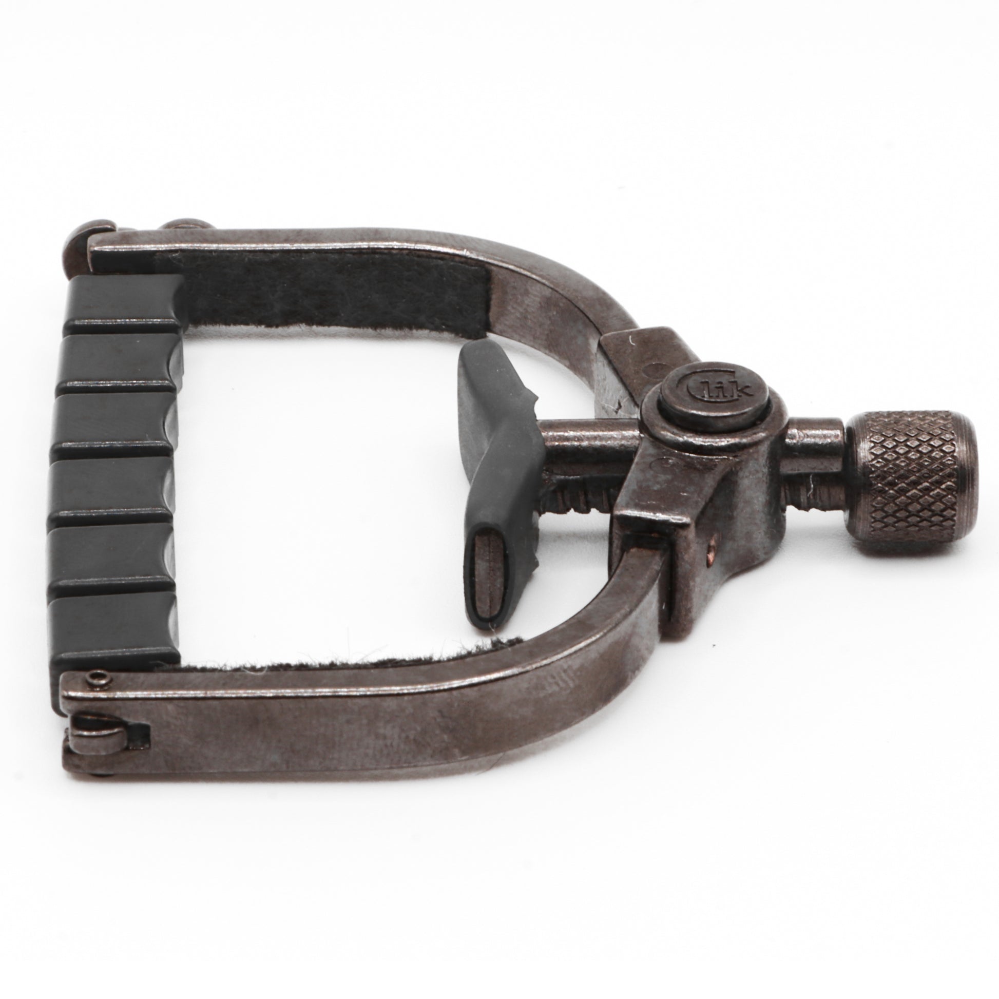 Paige Clik ETI Acoustic Guitar Capo - Wide - Smokey Black Nickel, Model # PC-6-W-ETI, Image 3