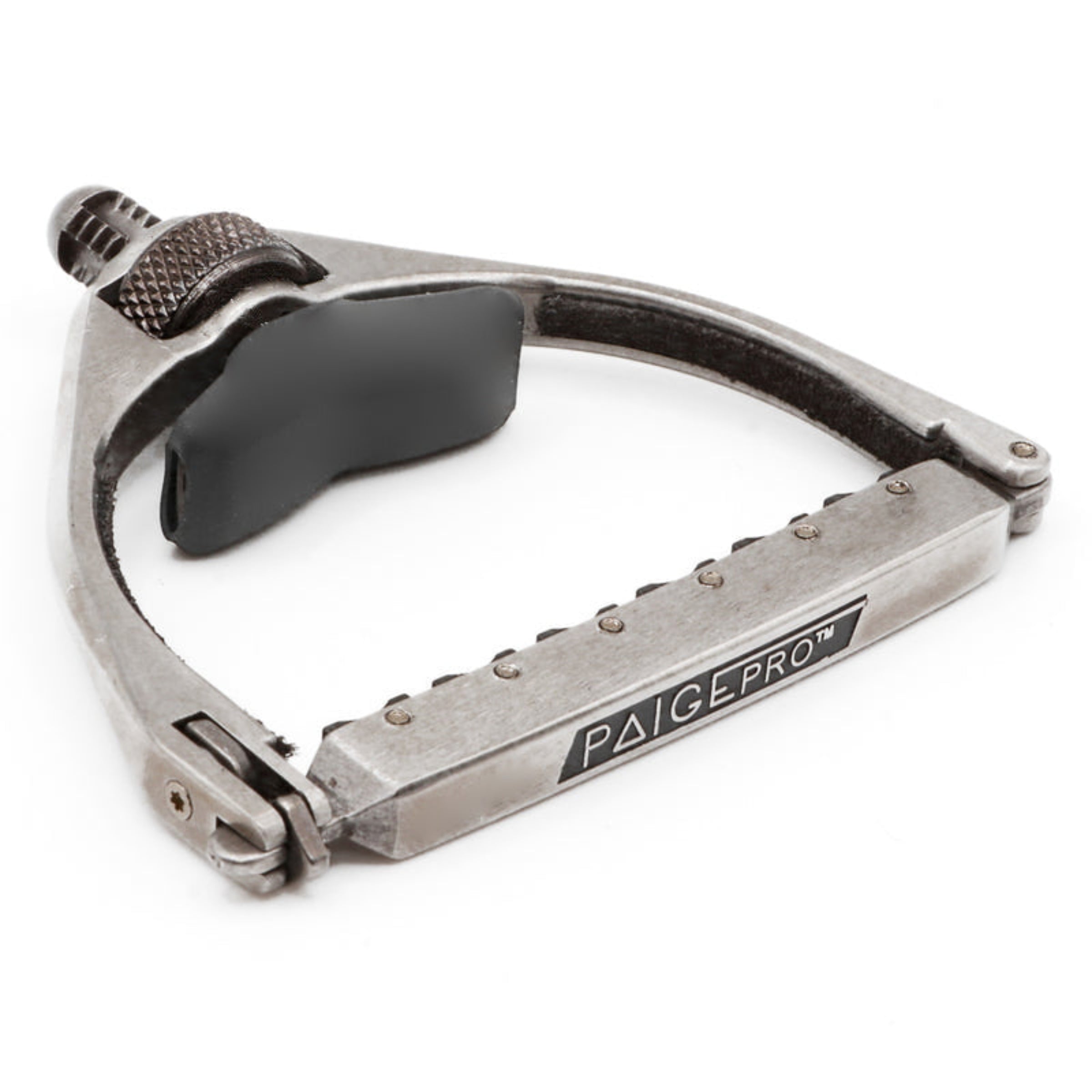 Capotasto Per Chitarra Elettrica Paige P-6N - 6 Corde, Nichel Satinato, Tensionamento Regolabile, Made In USA