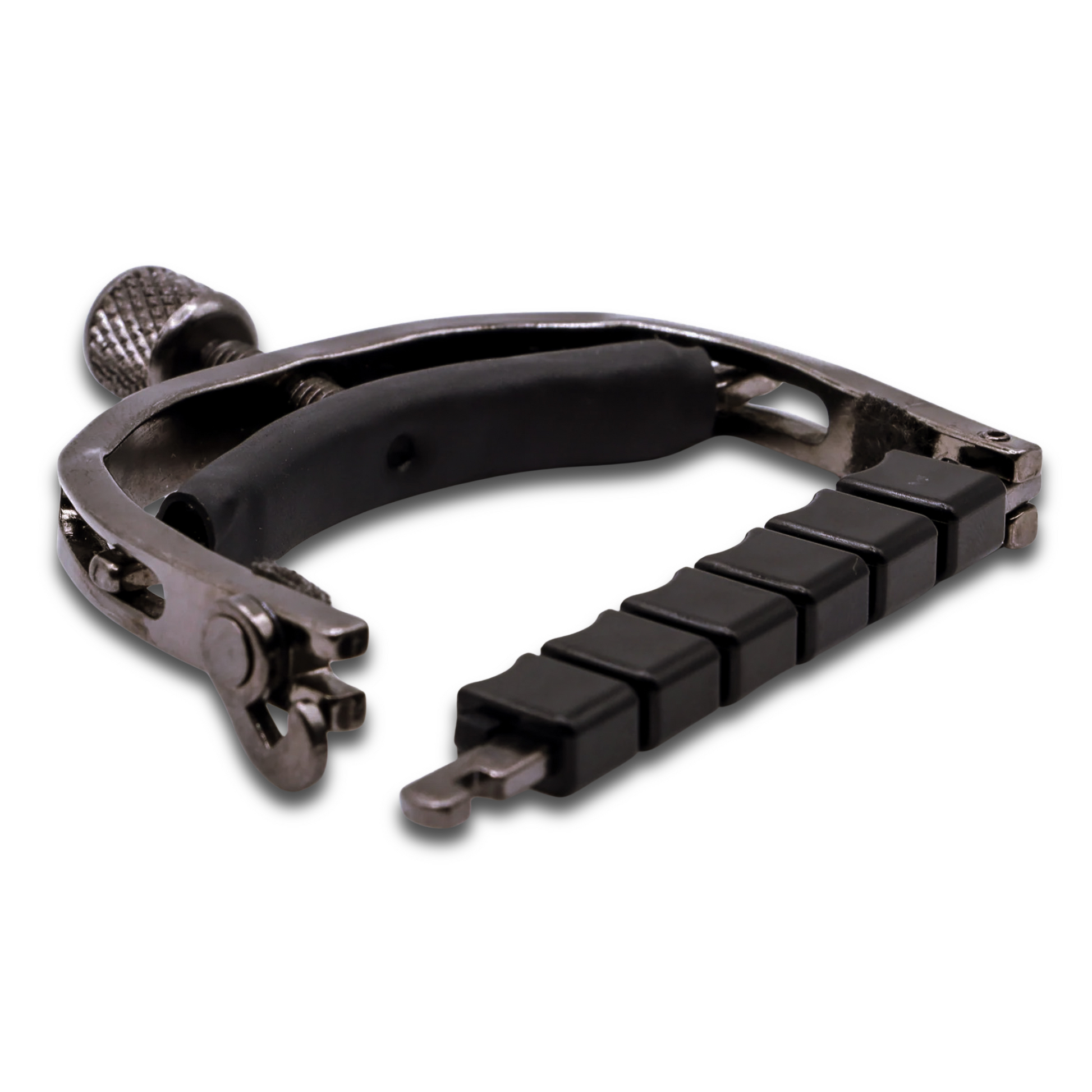 Paige Original 6-String Guitar Capo with ETI - Smokey Black Nickel, Model # P-6E, Image 2