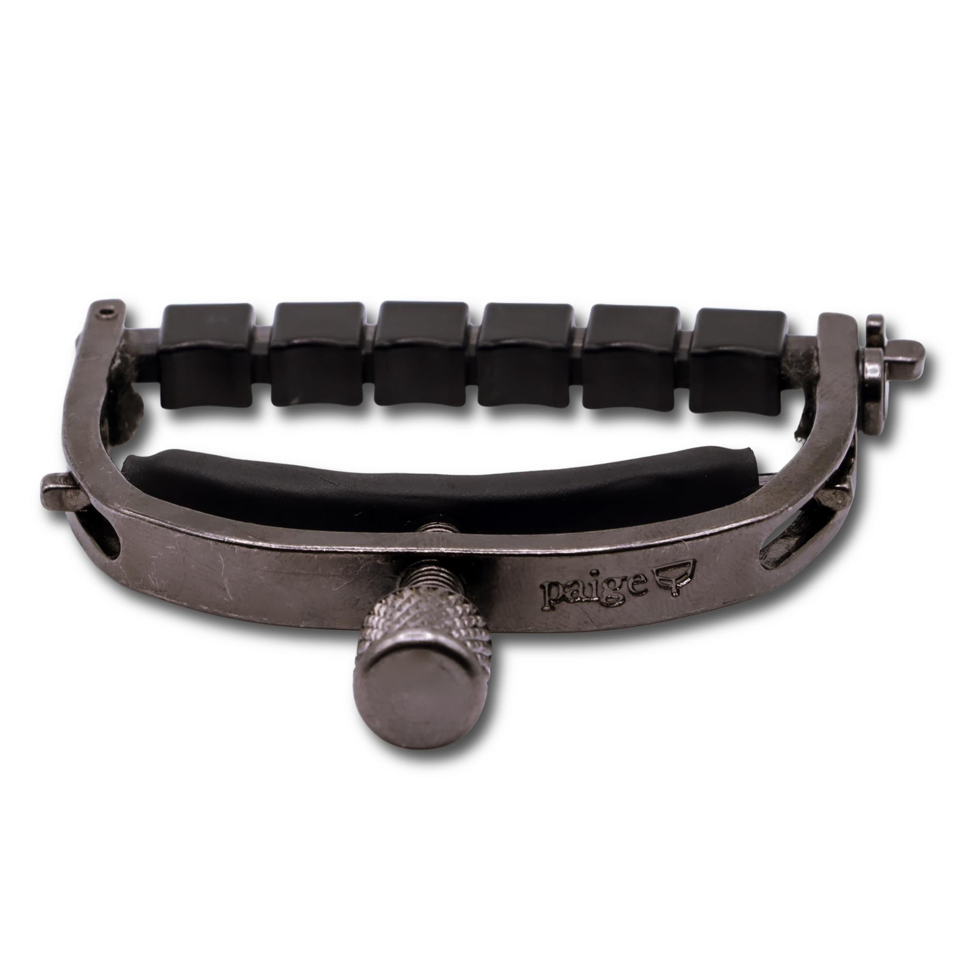 Paige Original 6-String Guitar Capo with ETI - Smokey Black Nickel, Model # P-6E, Image 3