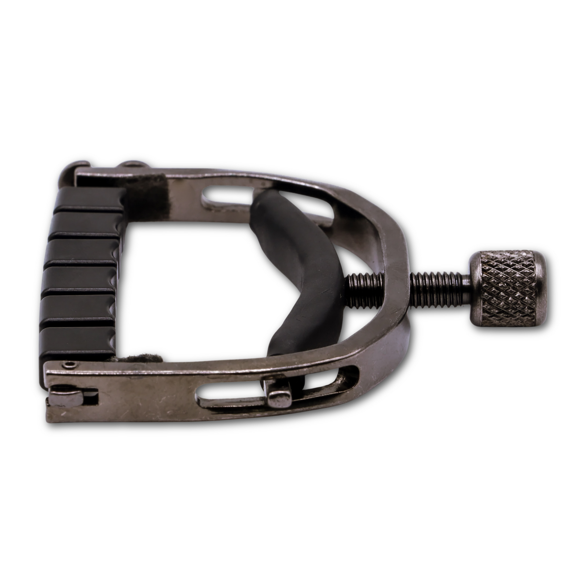 Paige Original 6-String Guitar Capo with ETI - Smokey Black Nickel, Model # P-6E, Image 4