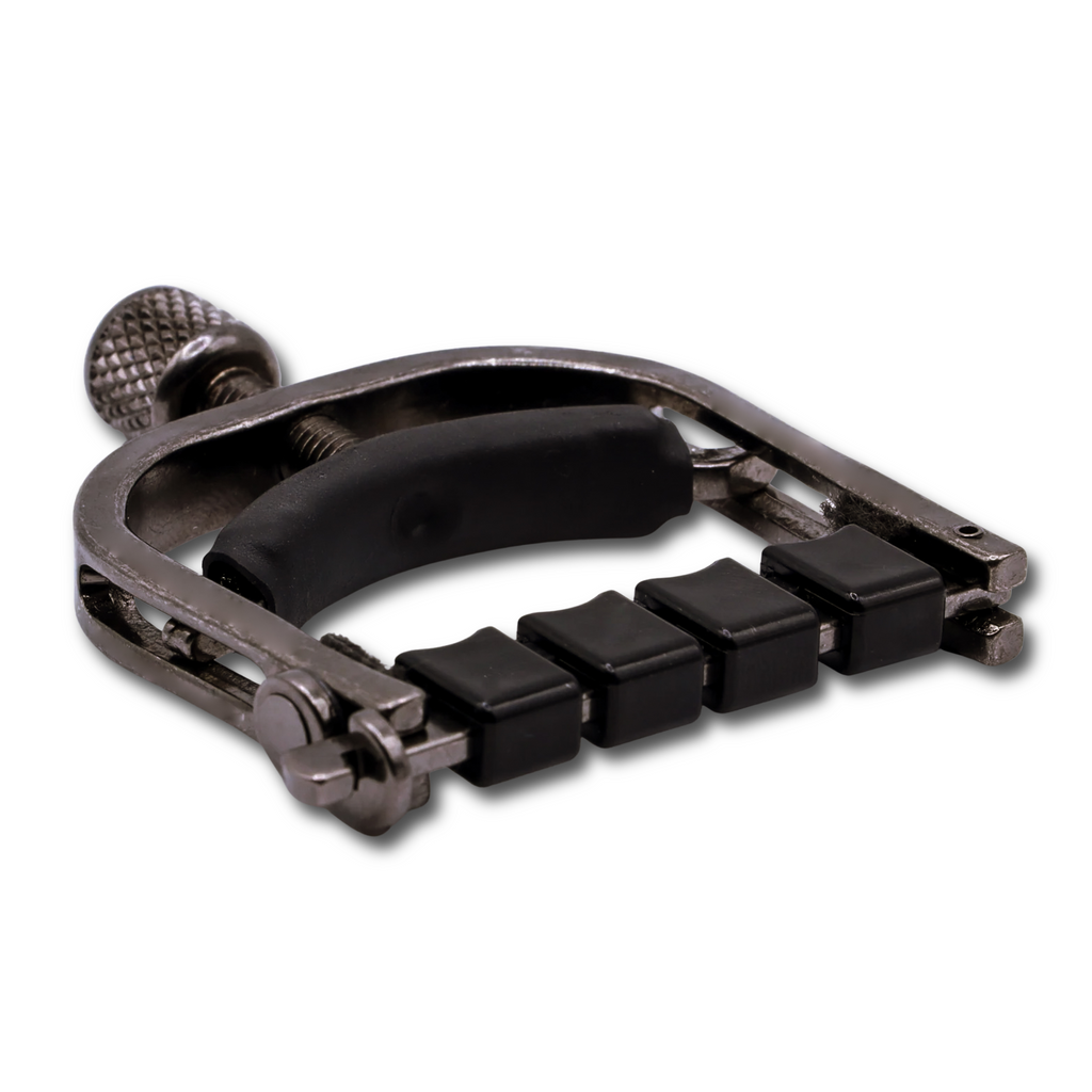 Paige Original Banjo Capo with ETI - Smokey Black Nickel, Model # P-B4-ETI, Image 1