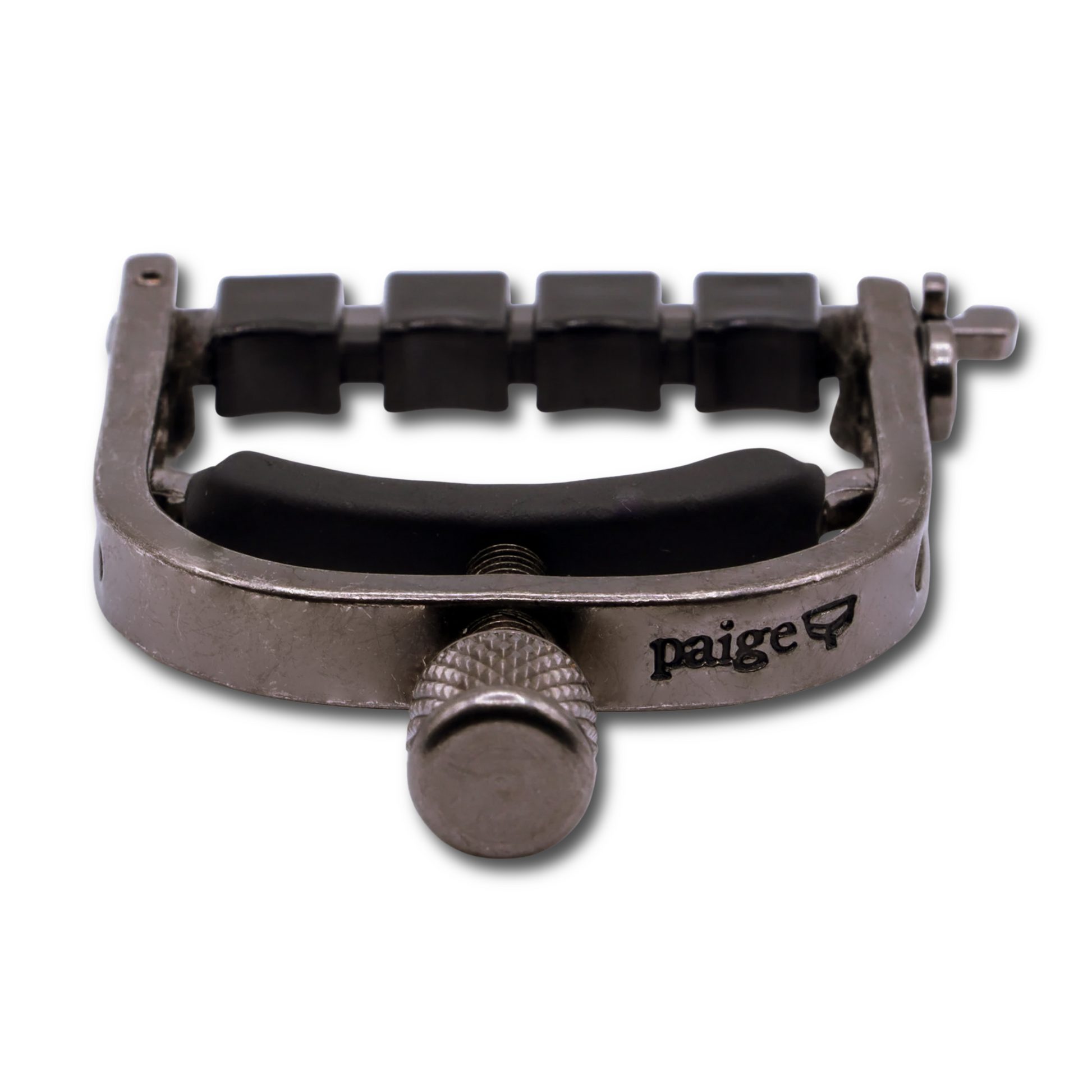 Paige Original Banjo Capo with ETI - Smokey Black Nickel, Model # P-B4-ETI, Image 1