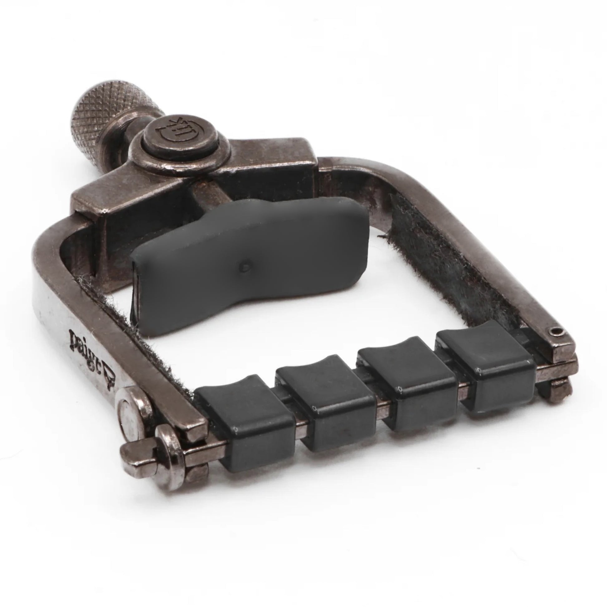 Paige Original Banjo Capo with ETI - Smokey Black Nickel, PC-B4-ETI