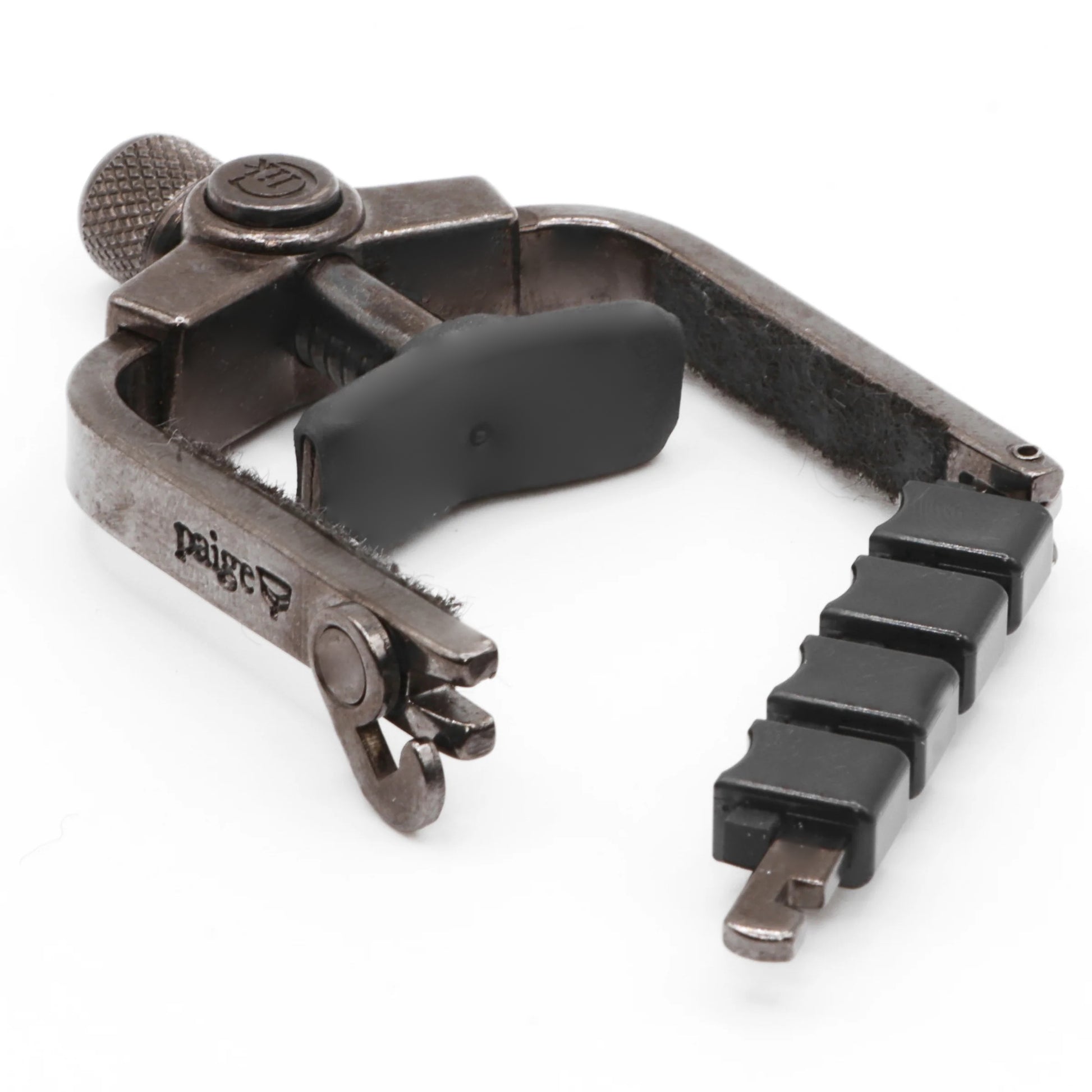 Paige Original Banjo Capo with ETI - Smokey Black Nickel, PC-B4-ETI